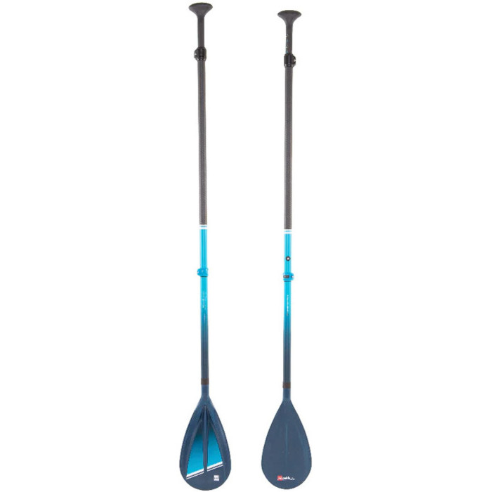 2024 Red Paddle Co Hybrid Tough Ajustable 3-Pieza SUP Paddle 001-002-010-0015 - Blue